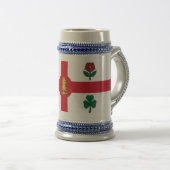 Mug with Flag of Montreal, Canada Bierglas (VorderseiteRechts)