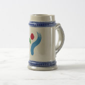 Mug with Flag of Seoul, South Korea Bierglas (VorderseiteRechts)