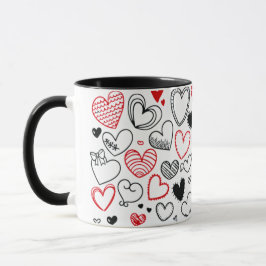 Mug with hearts as a gift for mum tasse