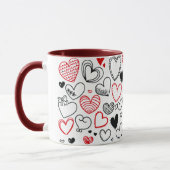 Mug with hearts as a gift for mum tasse (Links)