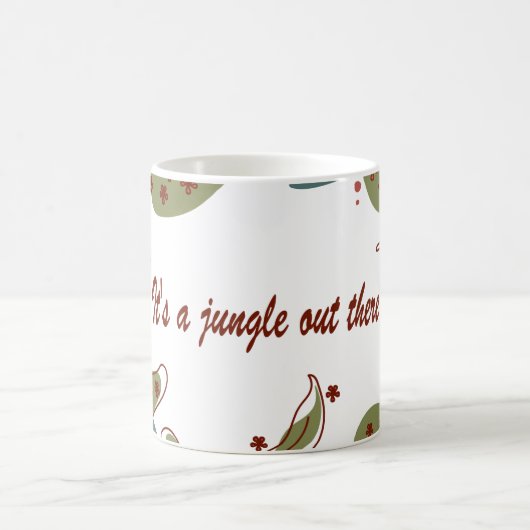 Mug with 'It's a jungle out there' design Kaffeetasse (Mittel)