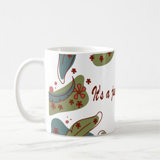 Mug with 'It's a jungle out there' design Kaffeetasse (Links)