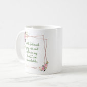 Mug "with Jehovah by my side.... " Kaffeetasse (Vorderseite Links)