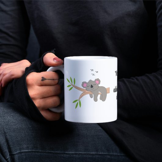 Mug with Koala Design – Funny Italian Phrase Kaffeetasse