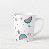 Mug with Rainbow and Stars – Cute Aesthetic Design Milchtasse (Rechts)