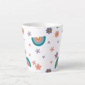 Mug with Rainbow and Stars – Cute Aesthetic Design Milchtasse (Vorderseite)