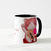 Mug with the Chinese Cat  Tasse (VorderseiteRechts)