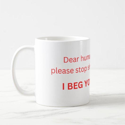 Mug with the Frustrated Cat Kaffeetasse (Links)