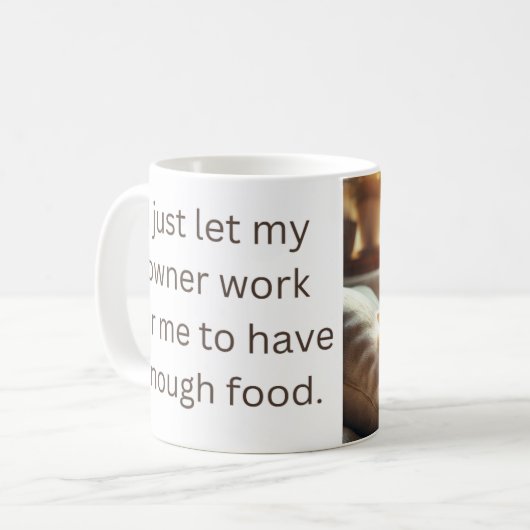 Mug with the Lazy Cat Kaffeetasse (Vorderseite Links)