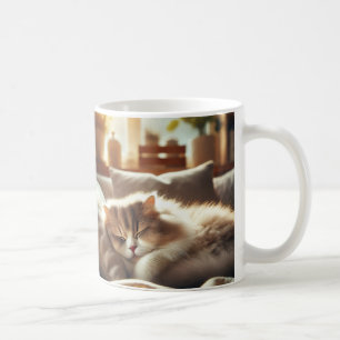 Mug with the Lazy Cat Kaffeetasse