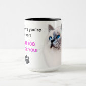 Mug with the Much Too Pretty Cat Tasse (Zentrum)