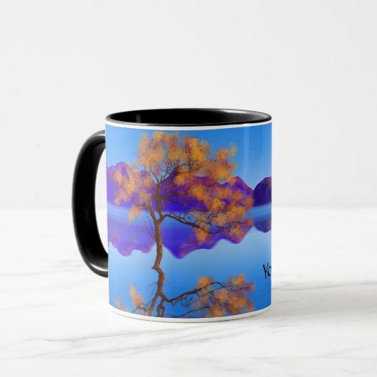 Mug with tree tasse (Vorderseite Links)