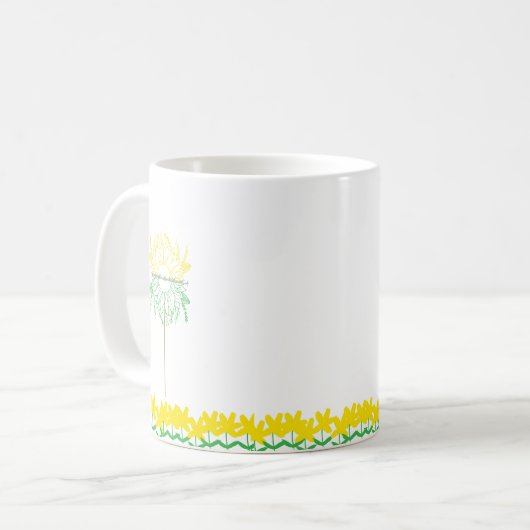 Mug with yellow Flowers Kaffeetasse (Vorderseite Links)