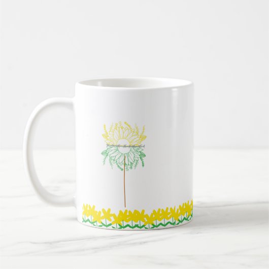 Mug with yellow Flowers Kaffeetasse (Links)