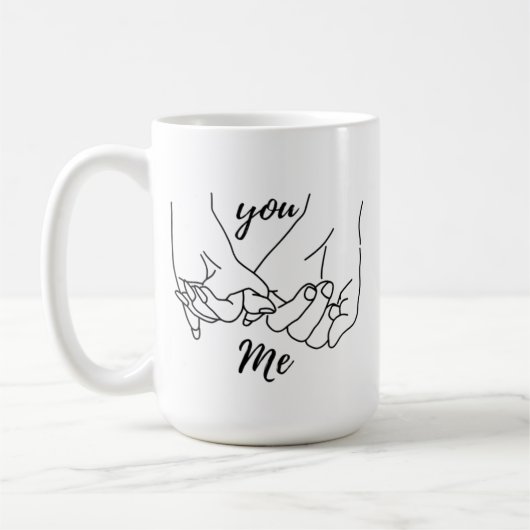 Mug You & Me Pinky Promise – Anniversary & Valenti Kaffeetasse (Links)