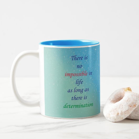 Mug Zweifarbige Tasse (Mit Donut)