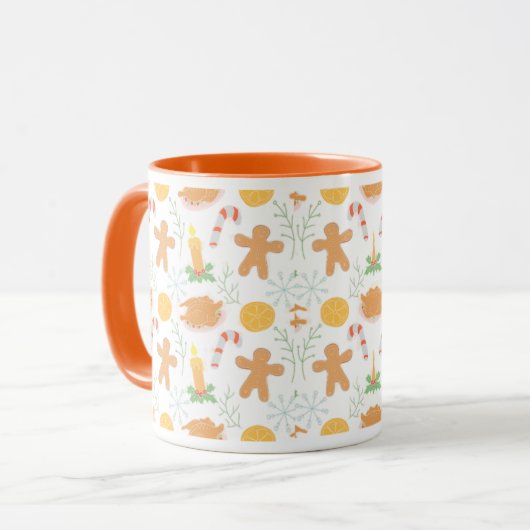 MugFall Kaffeetasse | Rustikale Kürbisgewürz & Sch (Vorderseite Links)