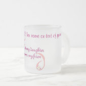 mugFirst meine Tochter Mattglastasse (VorderseiteRechts)
