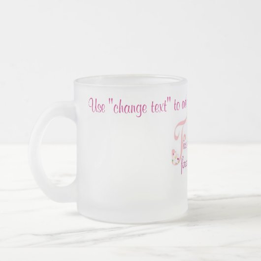 mugFirst meine Tochter Mattglastasse (Links)