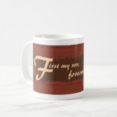 mugForever mein Sohn Kaffeetasse (Vorderseite Links)
