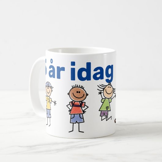 Mugg 5 år idag kaffeetasse (Vorderseite Links)