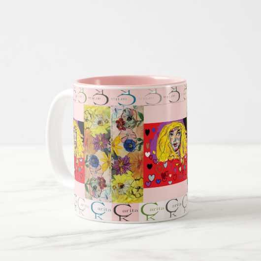Mugg Carita K design Zweifarbige Tasse (Vorderseite Links)