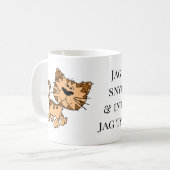 Mugg katt Jag är både snygg och söt Kaffeetasse (Vorderseite Links)