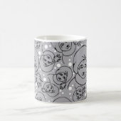 Mugg med tomtekatter, grå kaffeetasse (Mittel)