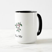 Mugg mistel KISS ME ( Kyss mig ) Tasse (VorderseiteRechts)