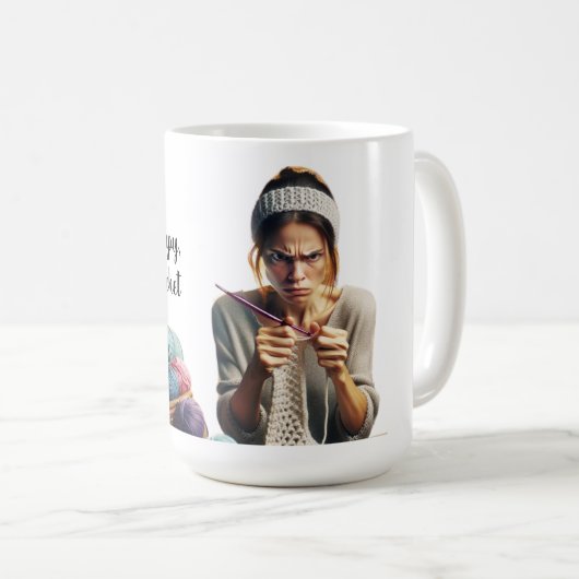 Mugg rolig mugg om virkning "I Don't Need Therapy" Kaffeetasse (VorderseiteRechts)