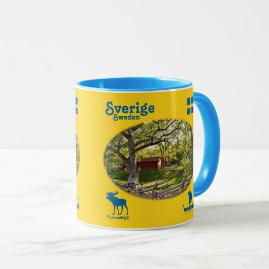 Mugg — Sverige Tasse (VorderseiteRechts)