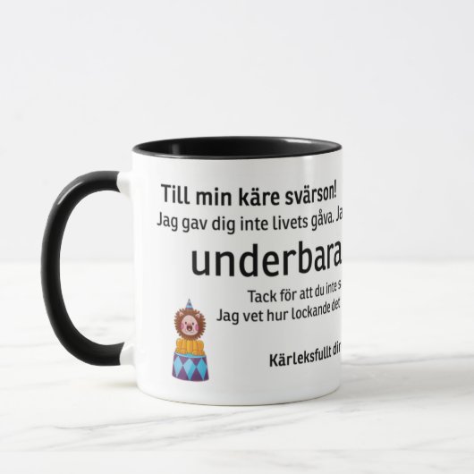 Mugg till svärsonen tasse (Links)
