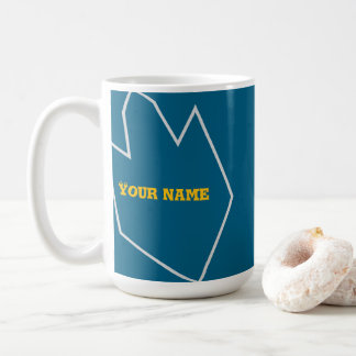 Mugg with your Name and the color is aqua Kaffeetasse