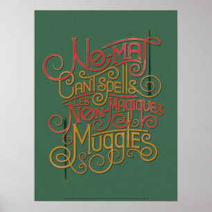 MUGGLE™ Lokalisierte Übersetzungen Grafik Poster