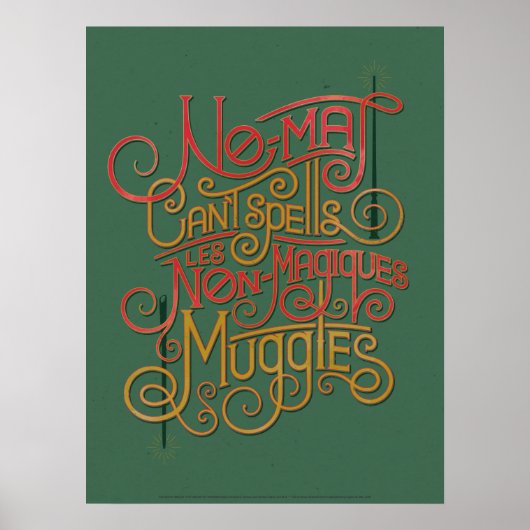 MUGGLE™ Lokalisierte Übersetzungen Grafik Poster (Vorne)