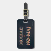 MUGGLE™ = NO-MAJ™ GEPÄCKANHÄNGER (Vorderseite vertikal)