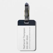 MUGGLE™ = NO-MAJ™ GEPÄCKANHÄNGER (Rückseite vertikal)