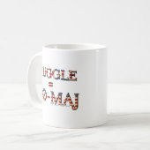 MUGGLE™ = NO-MAJ™ KAFFEETASSE (Vorderseite Links)