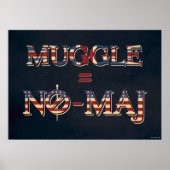 MUGGLE™ = NO-MAJ™ POSTER (Vorne)