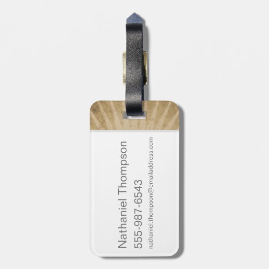 MUGGLE WORTH™ Lock Gepäckanhänger (Rückseite vertikal)