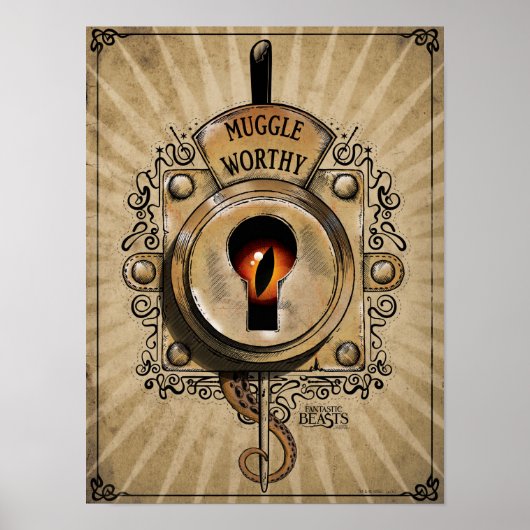 MUGGLE WORTH™ Lock Poster (Vorne)