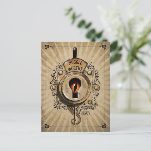 MUGGLE WORTH™ Lock Postkarte (Stehend Vorderseite)