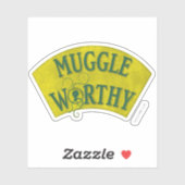MUGGLE WORTHY™ AUFKLEBER (Blatt)