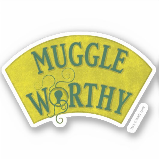 MUGGLE WORTHY™ AUFKLEBER (Vorderseite)