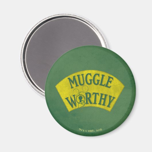 MUGGLE WORTHY™ MAGNET (Vorderseite/Rückseite)
