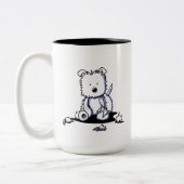 Muggles Westie TP Zweifarbige Tasse (Links)