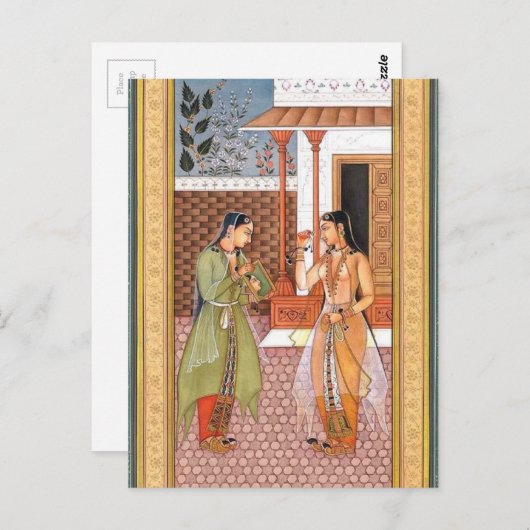 Mughal Art Postkarte (Vorne/Hinten)