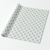 Mughal Bloom Dot in Teal and Flamingo Geschenkpapier (Ungerollt)