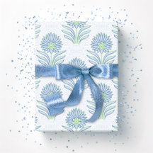 Mughal-Blüte in Schiefer und Grün