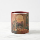 Mughal-Dämmerungsgebet-Kunst. Tasse (Zentrum)